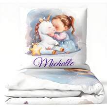 2pcs Set Customized Personalized Children Bedding, Children & Adult Bedding, With Name, With Zipper, Suitable For Children Bed - Multicolor - View 5