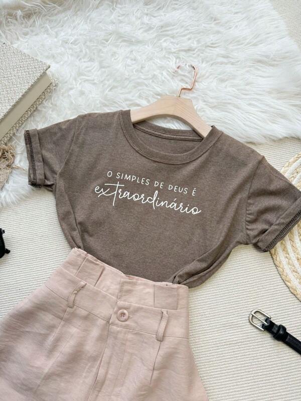 Camiseta Feminina Algodão Coffee - is my love language