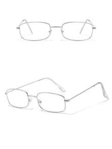 Gafas de hombre plateadas, adecuadas para uso diario - Plateado - Ver 4