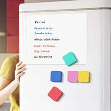 2 piezas de borradores de pizarra blanca con forma de macarrón de colores magnéticos, borradores cuadrados de fieltro EVA, borradores de pizarra blanca duraderos adecuados para todo, esenciales para presentaciones en la oficina, útiles escolares compactos y resistentes, de vuelta a la escuela - Unitalla - Ver 11