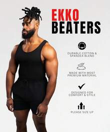 3pcs Men's Vest, Men's Cotton Spandex Blend Vest, Comfortable And Durable Ribbed Fabric, Please Choose The Next Size Up - 陰影 - 查看 7