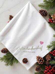 Personalized Custom Keep Your Together Handkerchief Wedding Day Father Mother Of The Bride Or Groom Parents Present Bridal Shower Bridesmaid Groomsmen Keepsake Gift, Reusable, Multi-Functional, Ornamental, Stylish, Exquisite - Multicolor - View 3