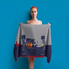 1pc Racing Car Design Beach Towel - Extra Large Quick Dry Ultra-Fine Fiber With F1 Race Car Pattern - Tropical Style Pool, Camping, Swimming Travel Essentials, Holiday Gift, Beach Accessories