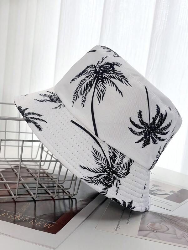 Hut zum Schutz vor Sonne im Frühling/Sommer, Herren Mode Kokos Muster Fischerhut, unisex Fischerhut, Damen Lässig Schale Kappe, geeignet für Reise und Alltag