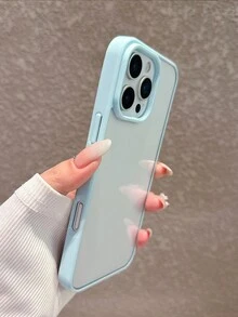 简约天蓝色亚克力透明手机壳,适用于 17 Pro Max/17 Pro/17 Air/17/16 Pro Max/16/16 Pro/16 Plus/11/15/15 Pro/15 Pro Max/12/13/14 Pro Max/XS/XR/11 Pro/11 Pro Max/12 Pro/12 Pro Max/13 Pro/13 Pro Max/7 Plus/14 Pro/14 Pro Max/14 Plus/12 Mini/13 Mini,经久耐用,抗黄变,防摔。 - 天藍色-果凍色 - 查看 5