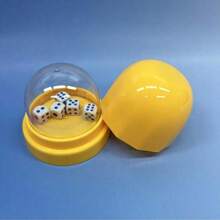 1pc Gambling Cheating-Proof Dice Cup With Transparent Cover, Entertainment Gaming Dice Cup