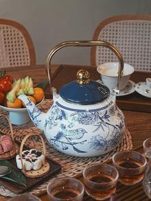 1 ấm đun nước tráng men họa tiết bướm và hoa trên nền trắng, có thể đun nóng trực tiếp quanh năm, dùng làm ấm đun nước, ấm trà, ấm cà phê, ấm rang trà trên bếp, ấm trà chiều, cũng như làm quà tặng cho bạn bè và gia đình vào các dịp lễ và sinh nhật. - Nhiều màu - Xem 7