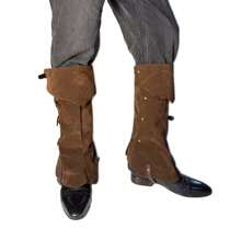 1 pereche de huse pentru cizme medievale din piele, stil Steampunk, pentru Halloween