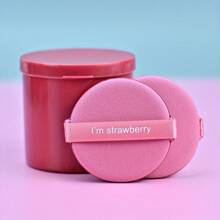 Set de 7 piezas de esponjas de maquillaje con cojín de aire, incluye estuche de almacenamiento, disponibles en forma redonda/de lágrima, para usar en seco y húmedo, ideal para base de polvo, BB cream, etc.