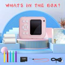 W&O Instant Print Camera Digital Camera With 3 Rolls Print Paper, 1080P HD Ditigal Camera 2.4 Inch Screen, Selfie Video Camera, USB Cable/Color Pen/Bag/ Included, Electronics,Small For Boys Girls Teens Students Seniors,Christmas, Halloween, Thanksgiving Gifts,Travel Essentials,School Essentials,School Supplies,Wedding Essentials - 藍色 - 查看 11