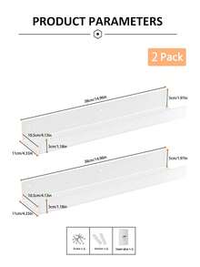 Gabinete de pared de acrílico blanco montado, estante de almacenamiento de condimentos, caja de almacenamiento de condimentos transparente, 2 paquetes de estante de especias de acrílico montado en la pared, caja de almacenamiento de condimentos de cocina (2 paquetes)