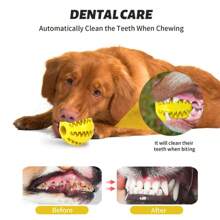 1 Pc Indestructible Dog Chew Toy Ball, Teeth Grinding Toy Suitable For Small/Medium/Large Dogs And Puppies, Pet Feeder Treat Dispenser Dental Care Exercise Intelligence Training Game