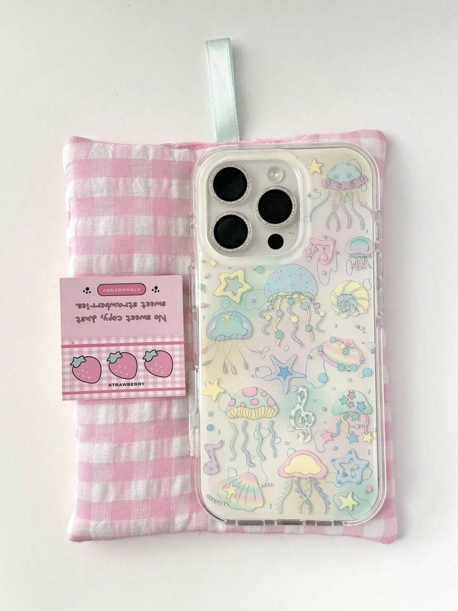 For Iphone17 Promax Air Dream Underwater World Color Jellyfish For 14 Apple 16promax Mobile Phone Case 15 New 13 Women For Apple 16/15Pro/14/13pro12 11 Pro Max Xs /16Plus Case - 無色 - 查看 1