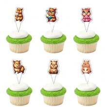25 Pieces Of Capybara Birthday Decorations, Capybara Themed Cake And Cupcake Decorations, 7 Unique Designs Of Capybara Cake Decorations, Capybara Enthusiast Birthday Party Supplies, Shower Celebration Activities, Birthday Cake Decorations