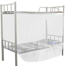 Mosquitera de tamaño completo, Red de 4 esquinas, poste de cama, dosel, tamaño, blanco WAWJ - 90x190x150cm - Ver 4