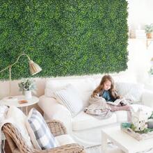 10 Stücke künstliche Buchsbaumkugeln, UV-beständige Außendekoration geeignet für Hinterhof, Balkon, Garten, Hochzeit, Heimdekoration (dunkelgrün)
