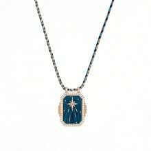 1 Stück Tarot Karten Halskette mit Anhänger, Sonne, Mond, 8-zackiger Stern, Herz, Planet, Wüsten-Stil Choker für Frauen