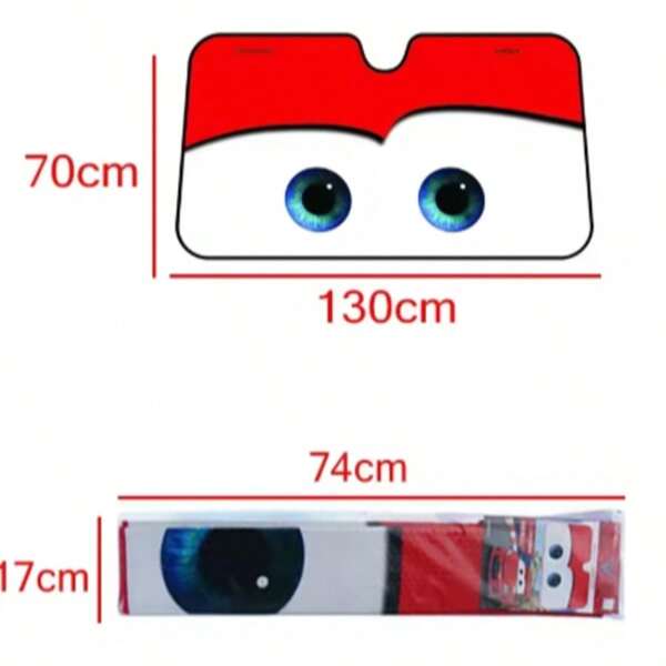Cartoon raamfolies 4 kleuren Eye Pixar Verwarmde voorruit Zonnescherm Auto voorruit Zonnescherm Auto Zonnescherm Gereedschap Nieuw Amagi