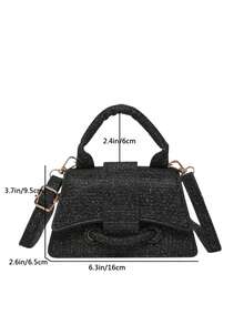 高品质迷你方形手提包，新款纯色百搭手提包，女士钱包 - 查看 3