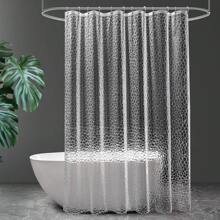 Shower Curtain,3D Water Cube PEVA Plastic Shower Curtain With Grommet Holes And Accessories,Heavy Duty Clear Waterproof Shower Curtain Liner For Bathroom Decor-180 X 180 Cm Summer Bathroom Accessories Back To School