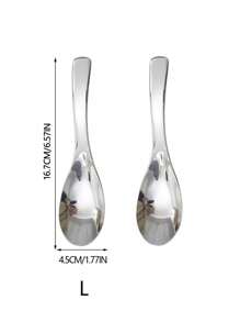 Thickened 304 Stainless Steel Soup Ladle With Highly Attractive Value For Family Use, Household Large Spoon, Table Spoon, Rice Spoon, Soup Spoon ,Kitchen,Christmas Gift