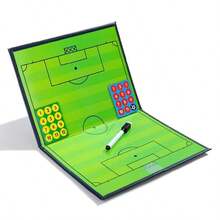 Tableau tactique magnétique pliable pour le football - Bleu marine - Voir 3