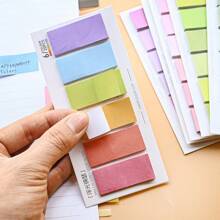6-Style/Pack, 120pcs/Style Gradient Color Memo Notes, Message Sticky Notes, Colorful Series, Small Memo Pad, Macaron Colors, Reusable Note Sheets School Supplies, Back To School