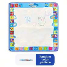 Juguetes de lienzo acuarela mágica, alfombra de pintura educativa, manta reutilizable para pintar y escribir, juego de lienzo mágico de diversión, juguetes educativos, lienzo grande, no ensuciar las manos, grafiti de pintura, rodillo de impresión divertido, regalos, Navidad, vuelta al cole
