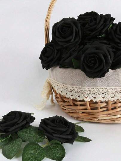 5/10/15/20/25/30pcs Artificial Foam Rose, Suitable For DIY Wedding Bouquet, Valentine's Day Bouquet, Family Party Decoration, Wedding Bride Shower Party Decoration, And Christmas Flower Art Home Decor Christmas Decorations Room Decor