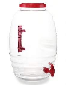 5 Gallon Vitrolero Red Beverage Dispenser - Red - View 1