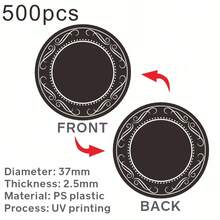 500 PCS 37mm Custom Thickened Plastic Coins Poker Chips Drink Token Decoration Award Coin Personalized Text Logo Poker Chips - Multicolor - View 15