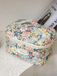 1个彩色大号花卉绗缝化妆包，时尚休闲大容量便携拉链化妆包，旅行度假必备化妆包，可收纳卫生巾、卫生棉、有线耳机、头戴式耳机、充电器、口红、化妆品、香水、护肤品和美容产品，家居装饰，钥匙，节日礼物，化妆包，小型化妆包，化妆包，圣诞礼物，收纳袋，手拿包/小手提包，化妆品收纳盒，收纳袋，刷子架，迷你收纳袋，大容量收纳袋，圣诞礼物，女士礼物创意，化妆包，旅行必备 - 彩色 - 查看 15