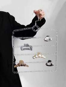 1 Haar-Klemmen Organizer, Bad Wandhalterung für Haar-Accessoires Haar-Klemmen Organizer, Schmuckregal Wand Haar-Klemmen Aufbewahrung Rack