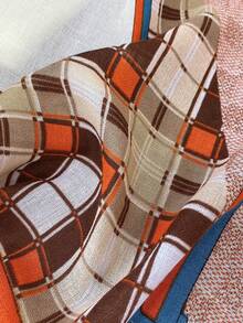 1pc Geometric Fashionable Scarf, Suitable For Daily Wear - Multicolor - View 4