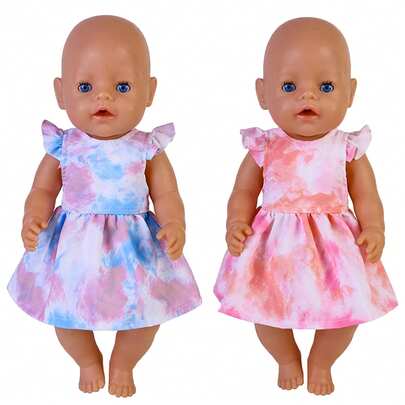 18 Inch Doll Clothes, Long Dress Clothes Outfits Fit For 14-18 Inch Dolls, Doll Dress Toys Gift (Not Include Doll)