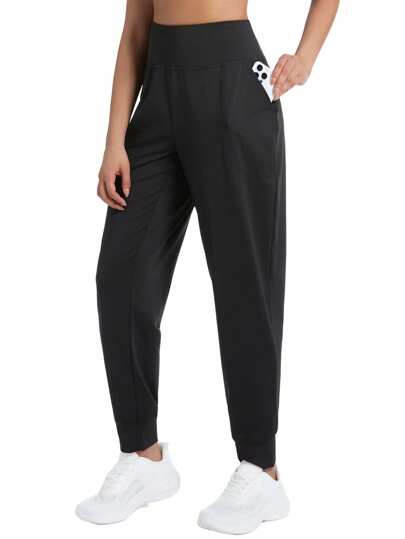 Plus Size Women's Joggers Pants Lightweight Athletic Leggings Tapered Lounge Pants For Workout, Yoga, Running