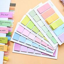 6-Style/Pack, 120pcs/Style Gradient Color Memo Notes, Message Sticky Notes, Colorful Series, Small Memo Pad, Macaron Colors, Reusable Note Sheets School Supplies, Back To School