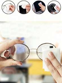 10/50/100/200pcs Disposable Glass Cleaning Wipes, Ideal For Cleaning Glasses, Glasses Cleaning, Travel, Outdoor, Sports, Office, School, Belts, Glasses Phone Screens, Etc., Gifts