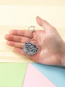 1 件亚克力可爱浣熊钥匙扣/浣熊开车/牛仔浣熊/笑脸大浣熊/拥抱浣熊/摇滚浣熊/浣熊裹毯子/动物主题钥匙扣吊坠背包装饰/包配件/书包配件/钱包吊坠/朋友的动物汽车配件哥特 Y2k 万圣节配件教师节圣诞礼物创意 - 彩色 - 查看 24