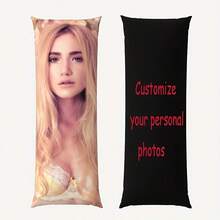 1 DIY Custom Photo Double-Sided Pillow Cover For Sofa Bedroom Home Decoration Couple Pet Commemoration Silk Satin Decorative Pillowcase - Multicolor - View 2