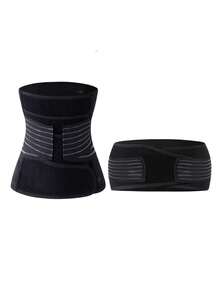 2 件/套腹部束带，包括腰部训练器 + 骨盆带，可调节钩环腰带，M-XXL - 彩色 - 查看 11