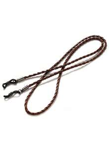 1pc Unisex PU Braided Rope Eyeglass Chain, Multi-Color Hanging Lanyard For Reading Glasses, Eyewear Accessories Anti-Lost Strap - A - View 17