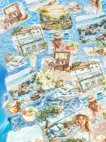 CANDY POETRY 1 包 30 张 INS 风格生活计划贴纸，创意美学贴纸，DIY 装饰工艺用品，节日礼物，个性化剪贴簿，学校文具，学校用品，返校 - 綠色 - 查看 6