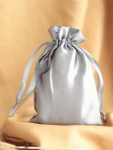 10PCS Imitation Silk Drawstring Jewelry Gift Bags, Suitable For Weddings, Festivals, And Parties - Multicolor - View 11