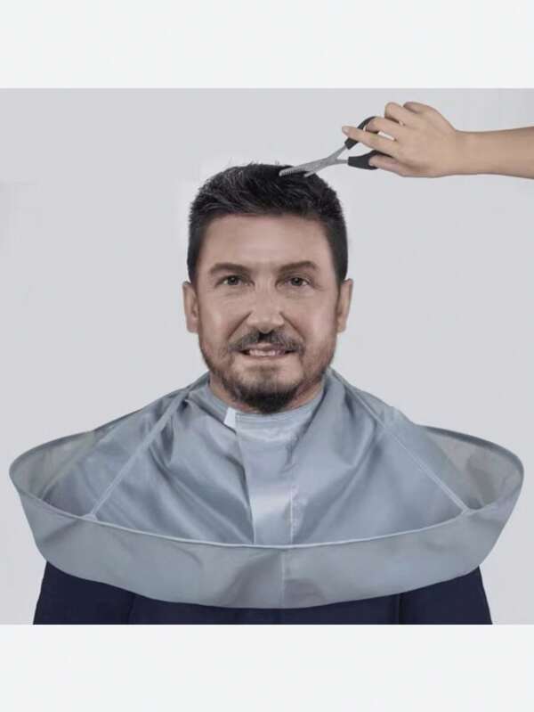 1pc New Thicker Waterproof Medium Hairdresser Gown, Haircutting Cloth Cape, 60cm