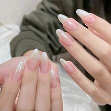 珍珠白美甲闪粉铬粉 Y2K 2盒装 月光白铬粉颜料，适用于釉面甜甜圈美甲，月光粉镜面效果闪粉 2支装 眼影棒 DIY 美甲饰品 美甲宝石 美甲用品