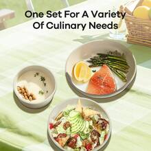 27pcs Ceramic Nonstick Kitchen Pots And Pans Set Cookware Sets With Removable Handles, Oven & Dishwasher, Stackable, Induction Ready, Including Frying Pans, Sauce Pans, Beige - 白色 - 查看 5