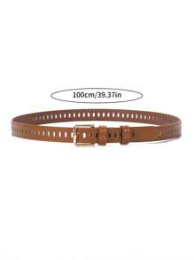 3 Stück/Set minimalistischer vintage Cut Out Dekorationsgürtel, vielseitig für Jeans