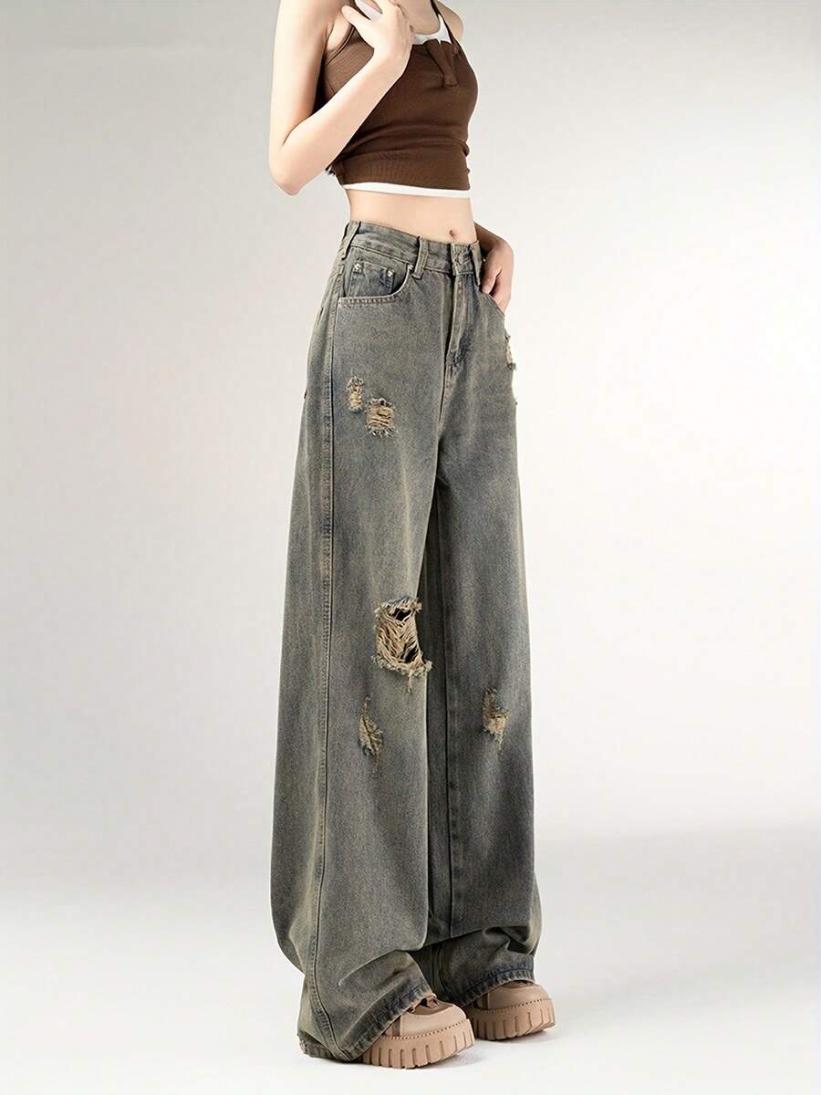 Women Jeans - Grey - View 1