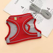 小型犬背带，透气网眼步入式背心背带，反光软垫背带，适合小型犬散步 - 彩色 - 查看 8